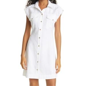 FRAME Arie Shirtdress Blanc